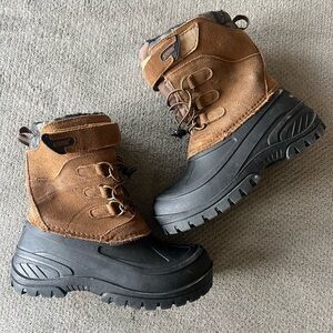 Brown and Black Winter Boots